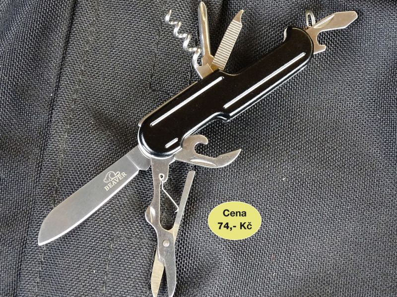 Nožík Beaver Alvy pořídíte za nějakých 74,- Kč a získáte s ním 7 funkcí: nůž, křížový šroubovák, čistič nehtů, vývrtku, otevírák konzerv, otevírák korunkových uzávěrů a nůžky. Nožík je velmi pěkně zpracovaný a dosahuje v zavřeném stavu délky 80 mm, šířky 21 mm a výšky 12 mm. Čepel nože je dlouhá 46 mm. Hmotnost nože je 51 gramů.
